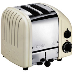 Dualit Made to Order Classic 2-Slice Toaster Stainless Steel/Oyster White Matt